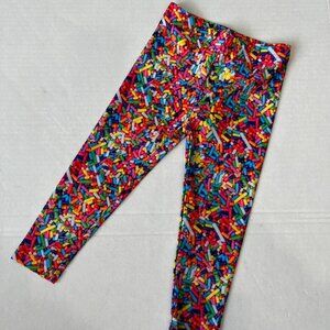 Girl - 3T - Terez Hi Shine Rainbow Sprinkles Leggings